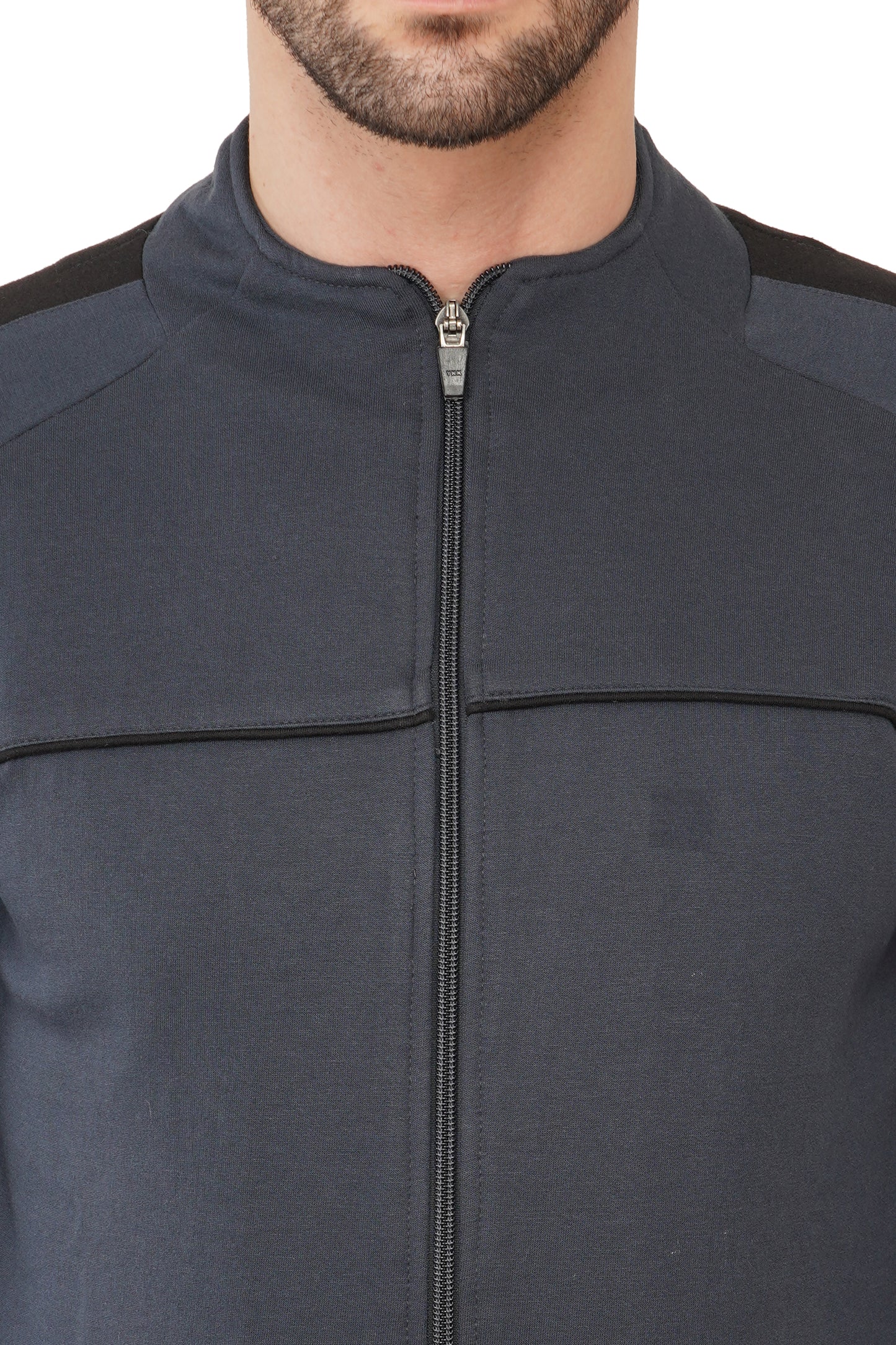 Warm Cotton Fleece Track Suit For Men For Winter Wear With Full Zipper