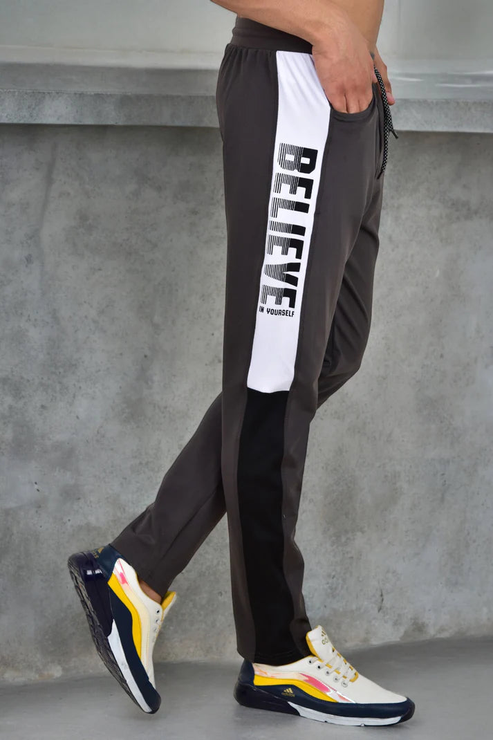 Regular Fit Sports Lycra Fabric Track Pant For Men