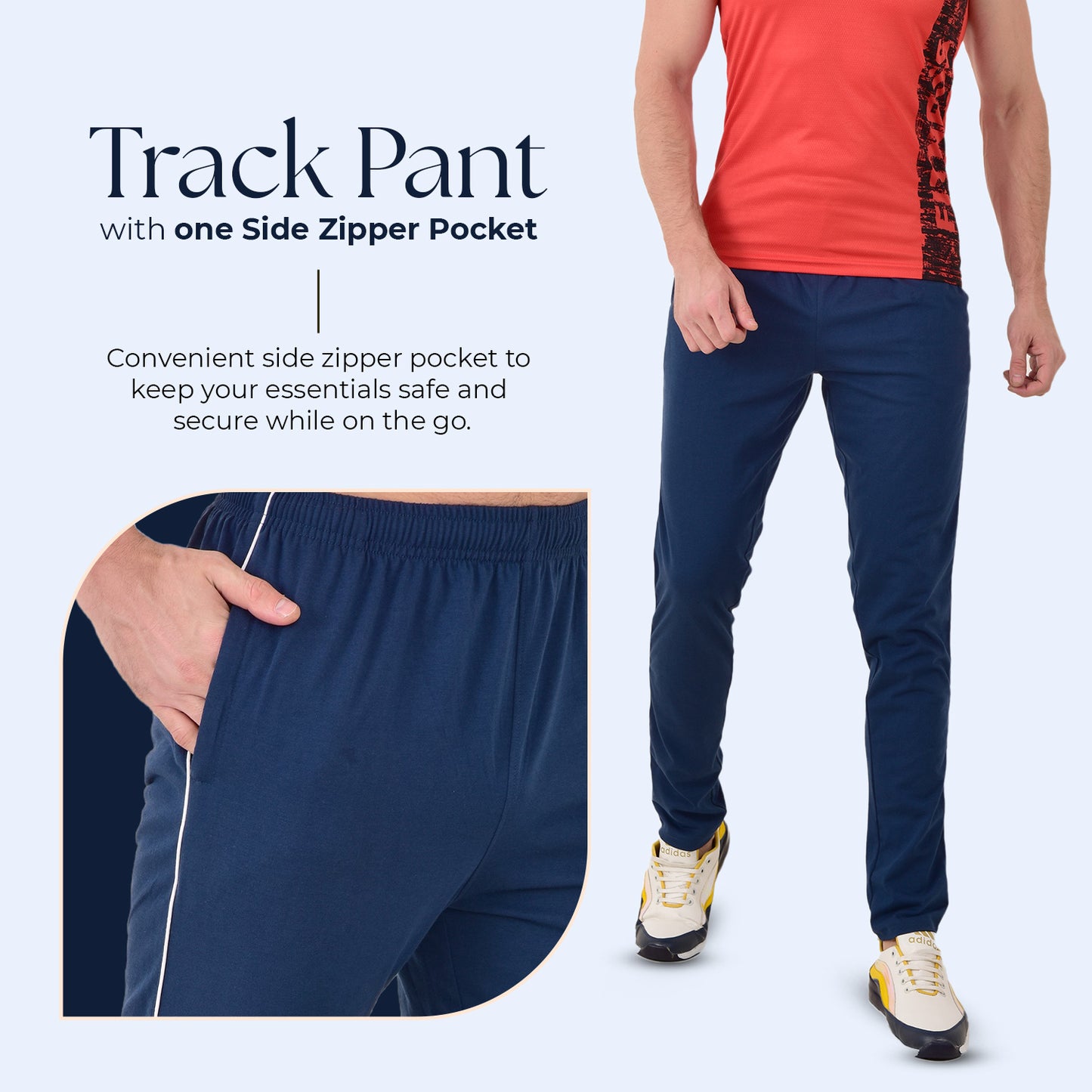 Cotton Track Pant for Men - Regular wear Trackpants
