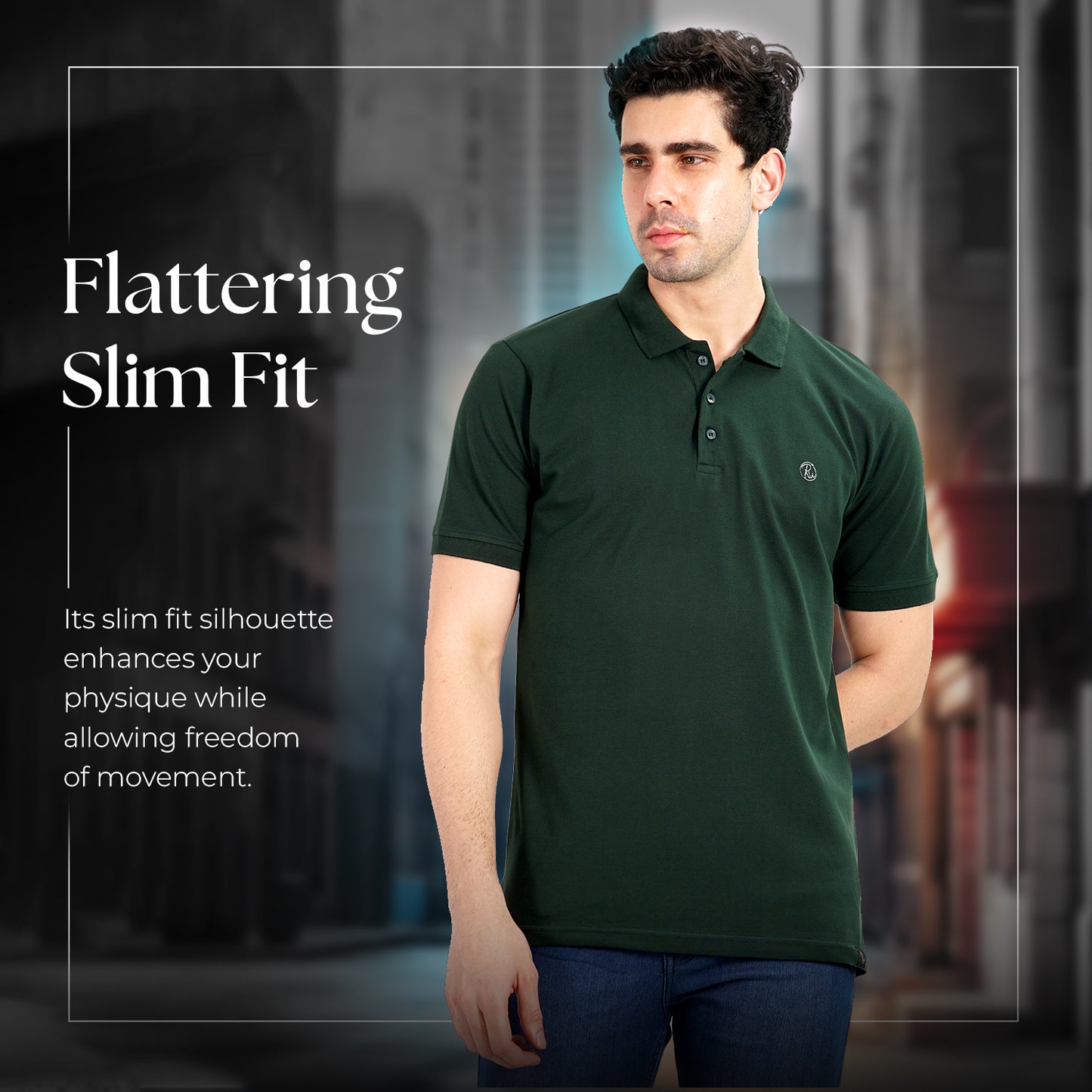 Royal Look Cotton Lycra Premium Polo T-Shirt for Men