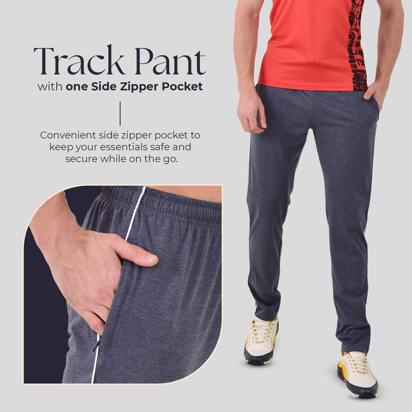 Cotton Track Pant for Men - Regular wear Trackpants