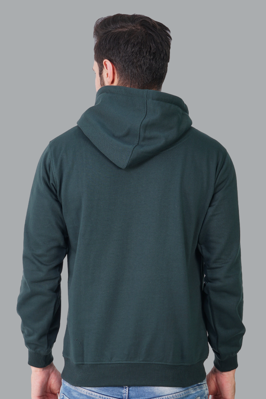 Cotton Fleece Hooded Hoodie for Winter with Stylish Kangaroo Pocket Full Sleeves Sweatshirt