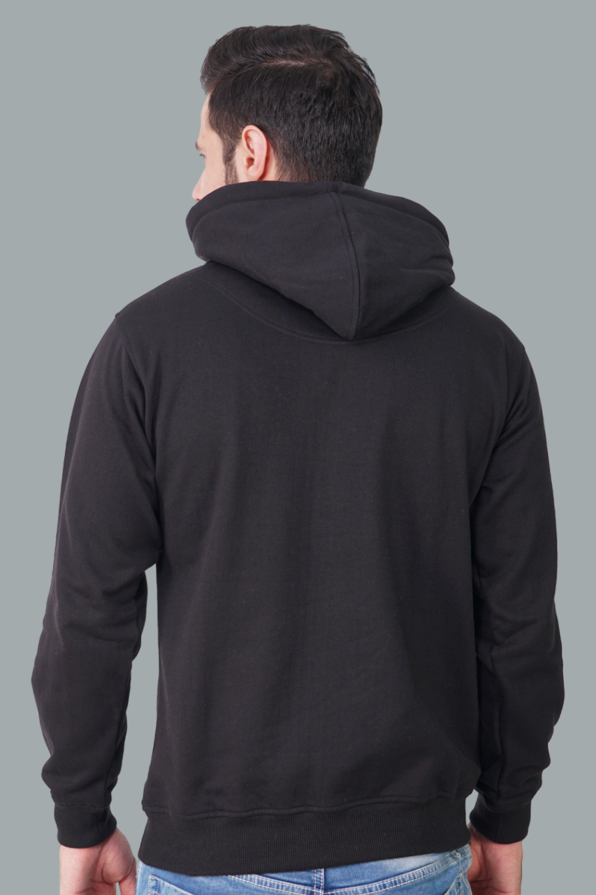 Cotton Fleece Hooded Hoodie for Winter with Stylish Kangaroo Pocket Full Sleeves Sweatshirt