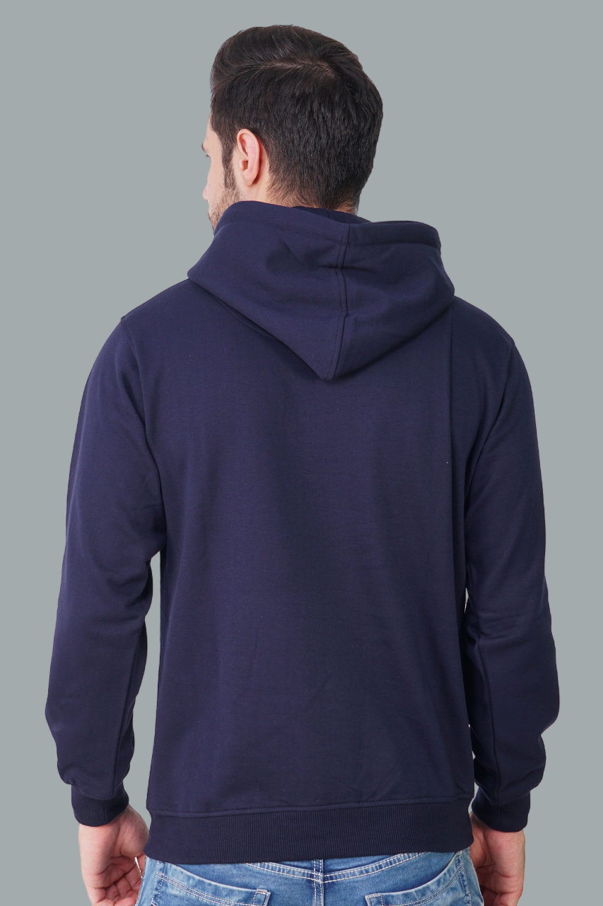 Cotton Fleece Hooded Hoodie for Winter with Stylish Kangaroo Pocket Full Sleeves Sweatshirt