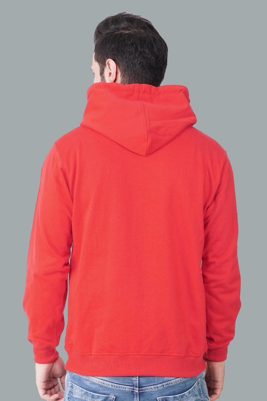 Cotton Fleece Hooded Hoodie for Winter with Stylish Kangaroo Pocket Full Sleeves Sweatshirt