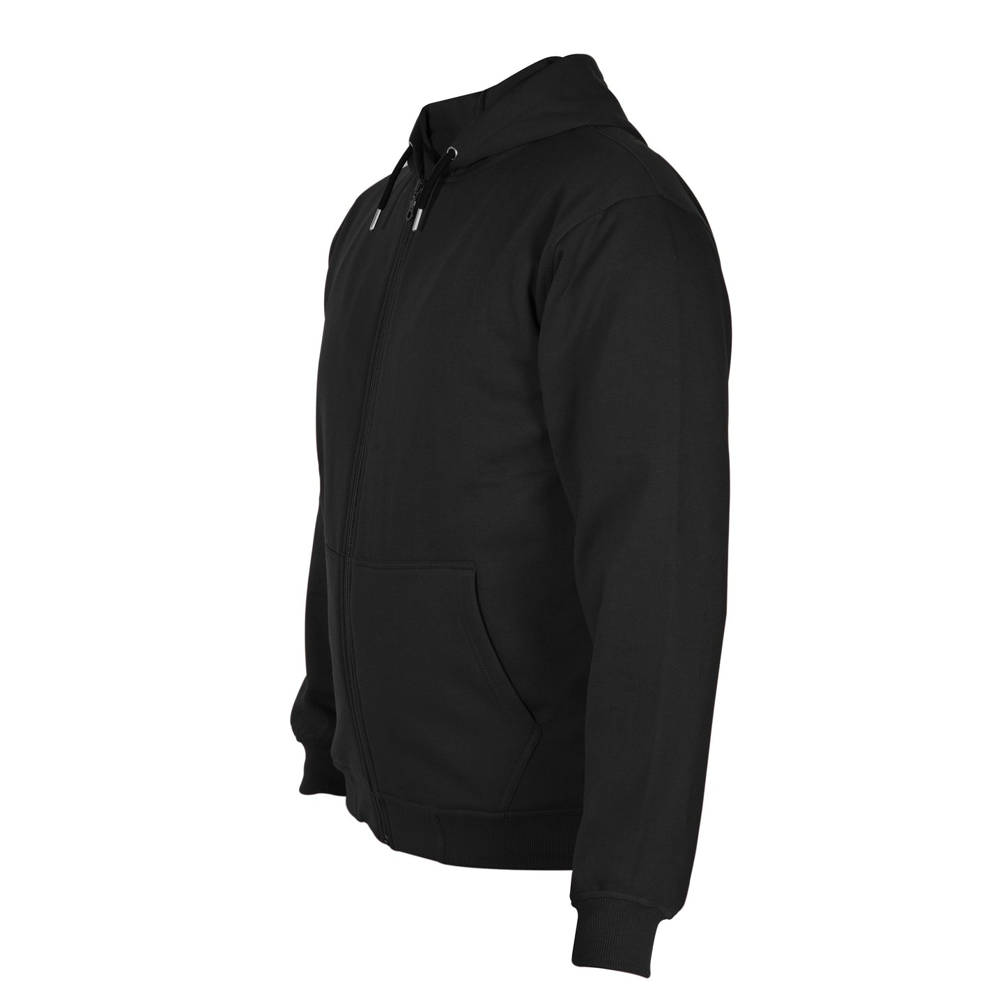 Cotton Fleece Hooded Hoodie for Winter with Stylish Kangaroo Pocket Full Sleeves Zipper Sweatshirt