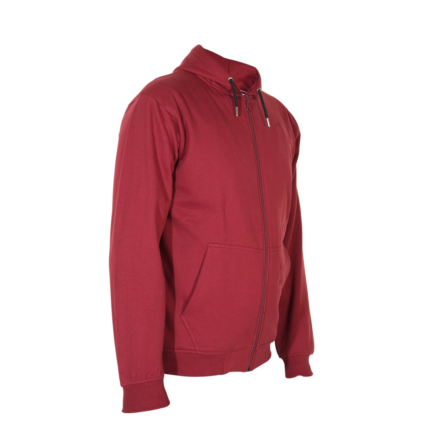 Cotton Fleece Hooded Hoodie for Winter with Stylish Kangaroo Pocket Full Sleeves Zipper Sweatshirt