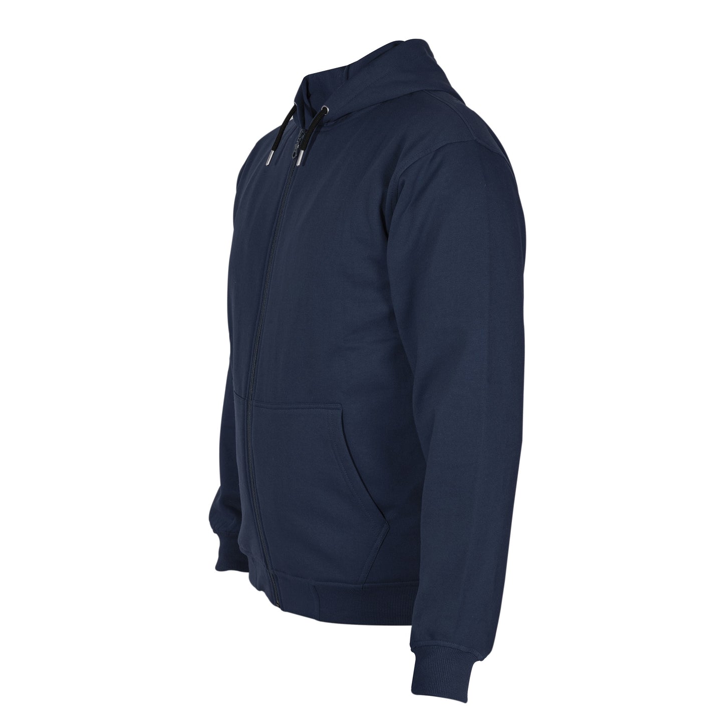 Cotton Fleece Hooded Hoodie for Winter with Stylish Kangaroo Pocket Full Sleeves Zipper Sweatshirt