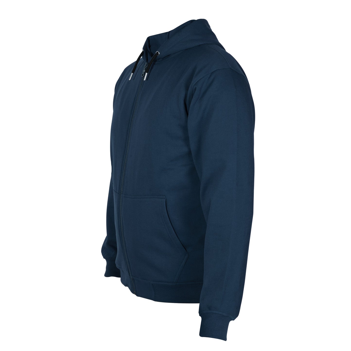 Cotton Fleece Hooded Hoodie for Winter with Stylish Kangaroo Pocket Full Sleeves Zipper Sweatshirt