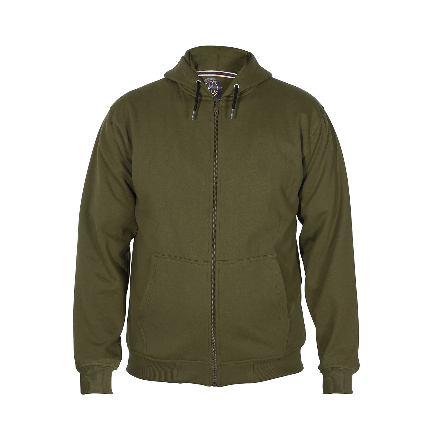 Cotton Fleece Hooded Hoodie for Winter with Stylish Kangaroo Pocket Full Sleeves Zipper Sweatshirt