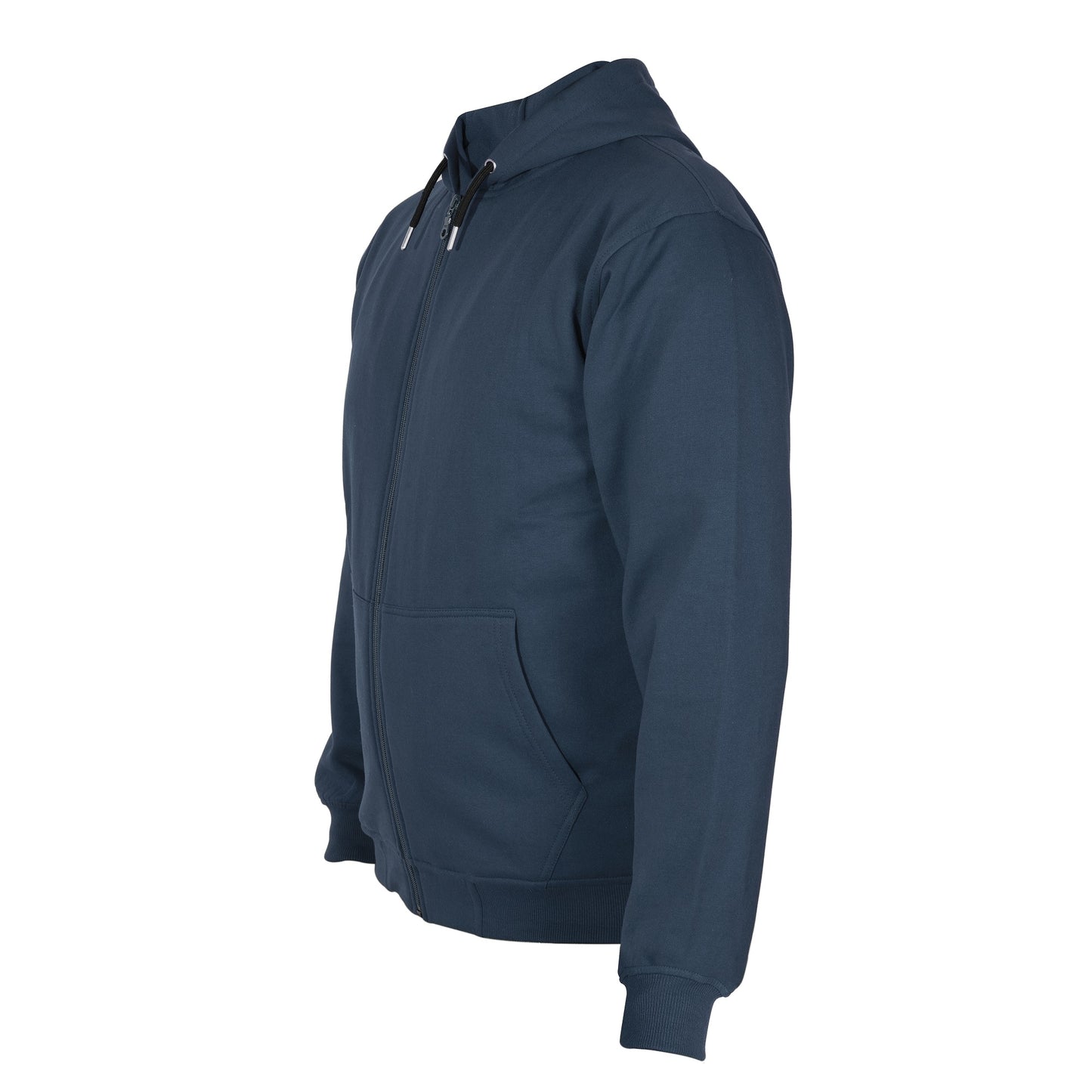 Cotton Fleece Hooded Hoodie for Winter with Stylish Kangaroo Pocket Full Sleeves Zipper Sweatshirt
