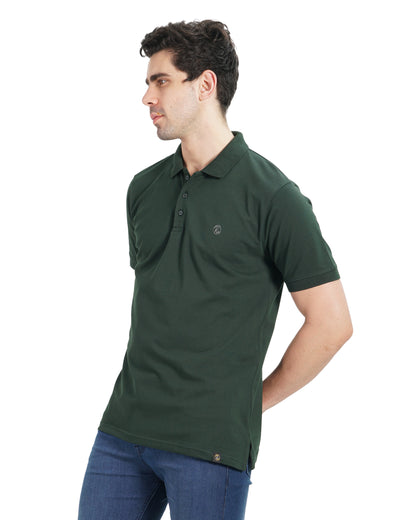 Royal Look Cotton Lycra Premium Polo T-Shirt for Men (Red)