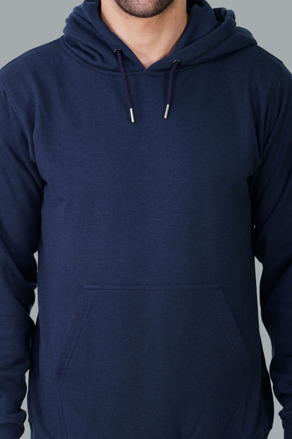 Cotton Fleece Hooded Hoodie for Winter with Stylish Kangaroo Pocket Full Sleeves Sweatshirt