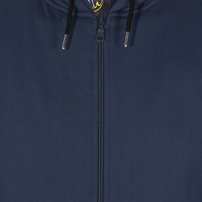 Cotton Fleece Hooded Hoodie for Winter with Stylish Kangaroo Pocket Full Sleeves Zipper Sweatshirt