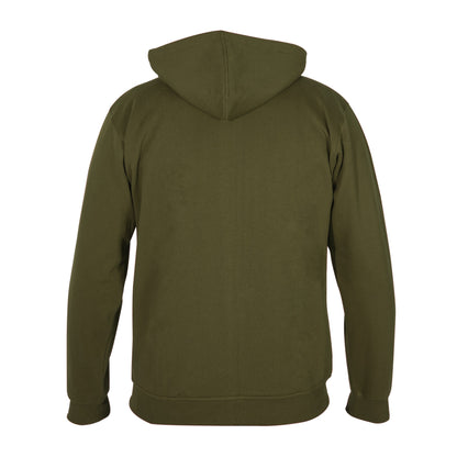 Cotton Fleece Hooded Hoodie for Winter with Stylish Kangaroo Pocket Full Sleeves Zipper Sweatshirt