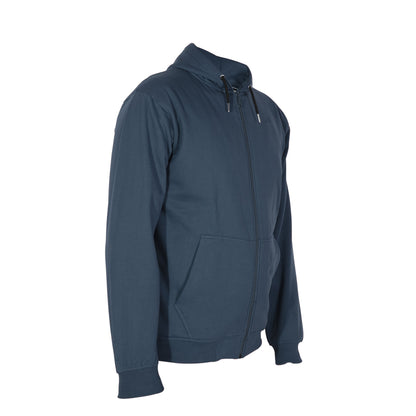 Cotton Fleece Hooded Hoodie for Winter with Stylish Kangaroo Pocket Full Sleeves Zipper Sweatshirt