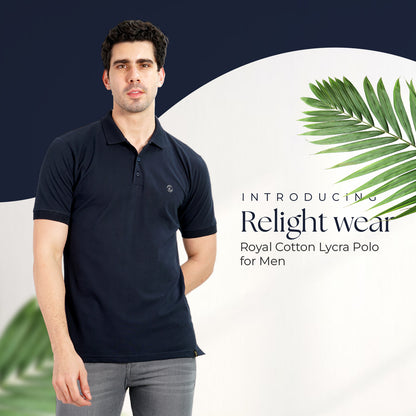 Royal Look Cotton Lycra Premium Polo T-Shirt for Men (Red)