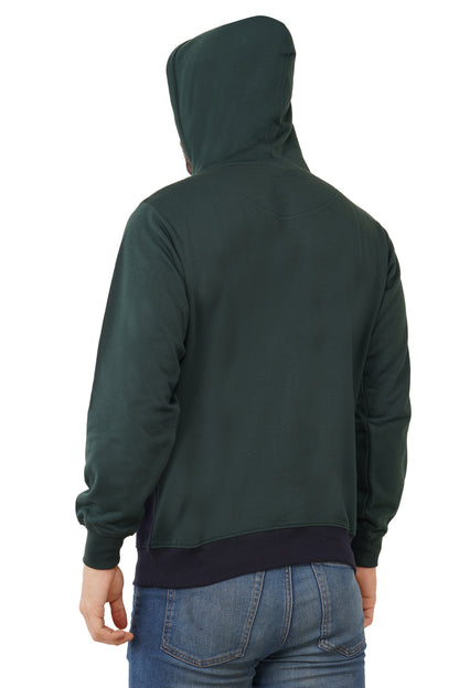 Cotton Fleece Hooded Hoodie for Winter with Stylish Kangaroo Pocket Full Sleeves Sweatshirt