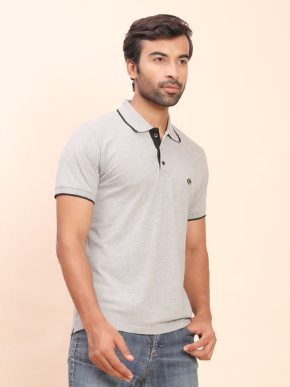 Royal Look Cotton Lycra Premium Polo T-Shirt for Men (Red)