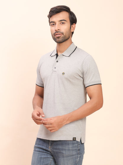 Royal Look Cotton Lycra Premium Polo T-Shirt for Men (Red)