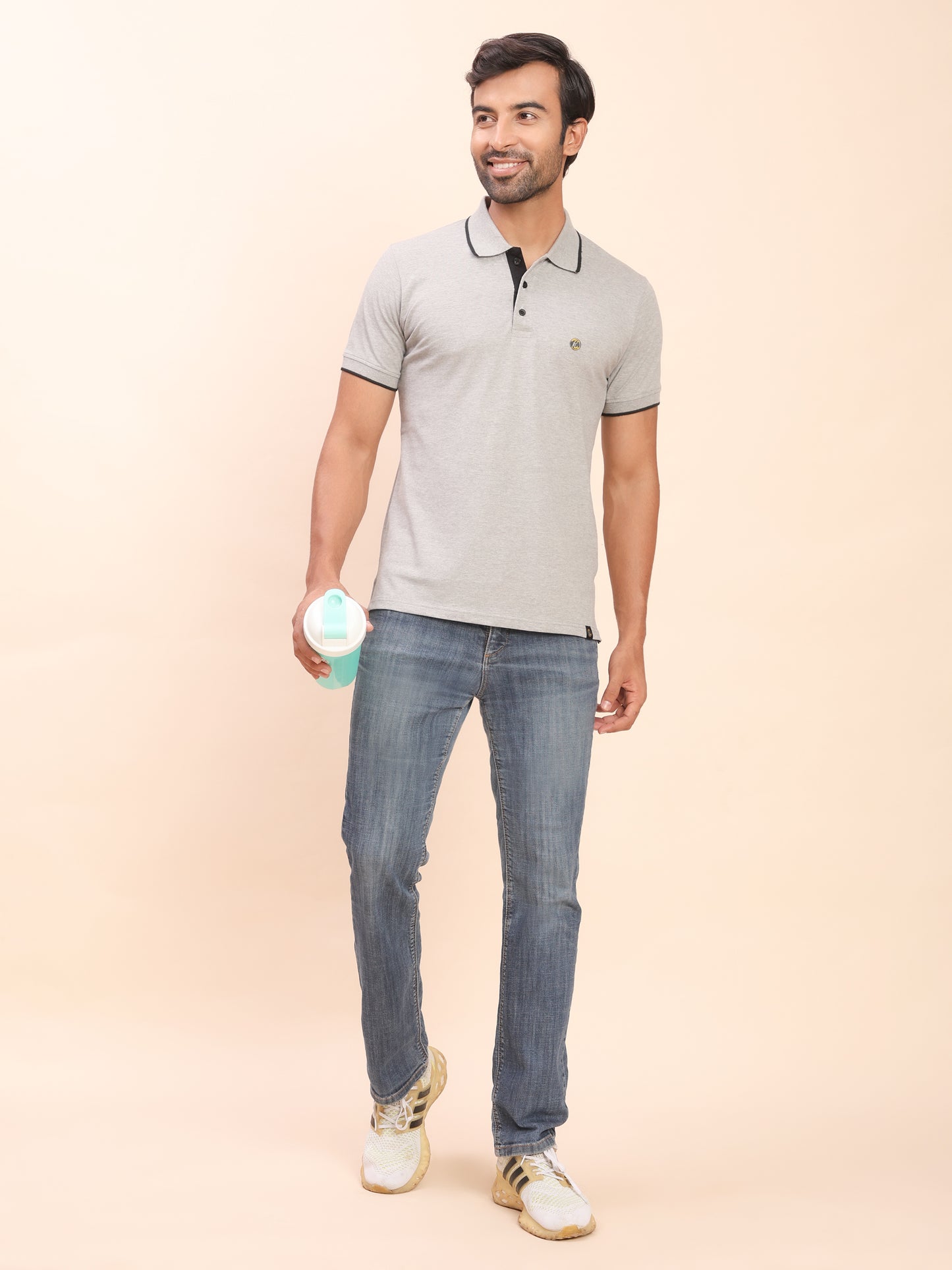 Royal Look Cotton Lycra Premium Polo T-Shirt for Men (Red)