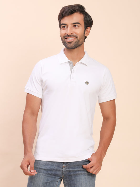 Royal Look Cotton Lycra Premium Polo T-Shirt for Men