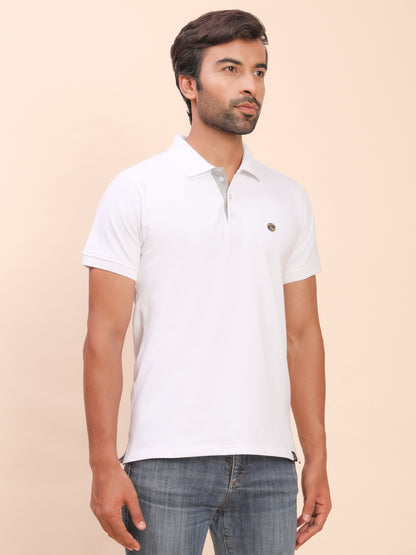 Royal Look Cotton Lycra Premium Polo T-Shirt for Men (Red)