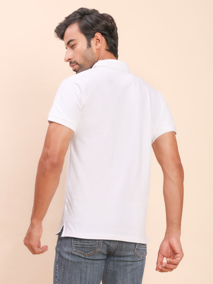 Royal Look Cotton Lycra Premium Polo T-Shirt for Men (Red)